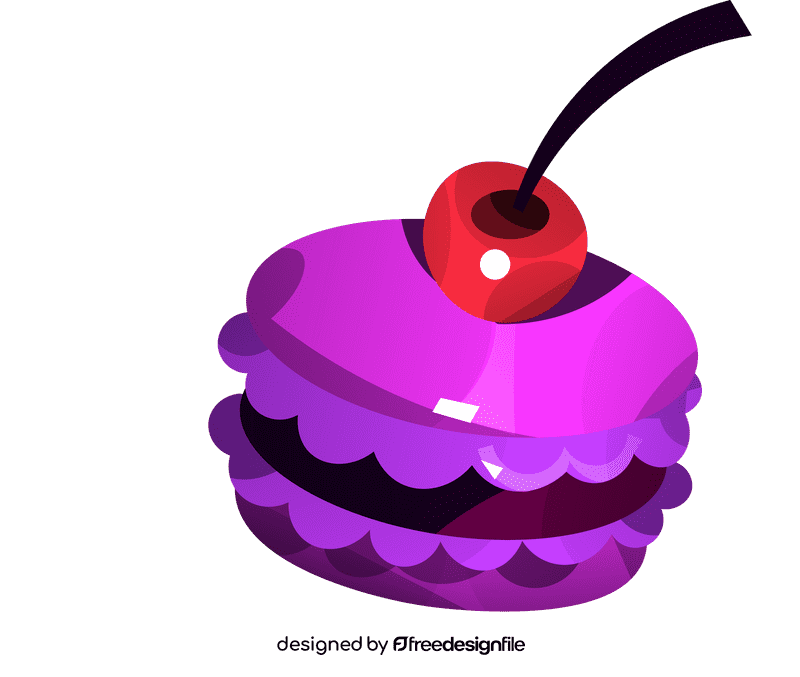 Macarons cherry clipart