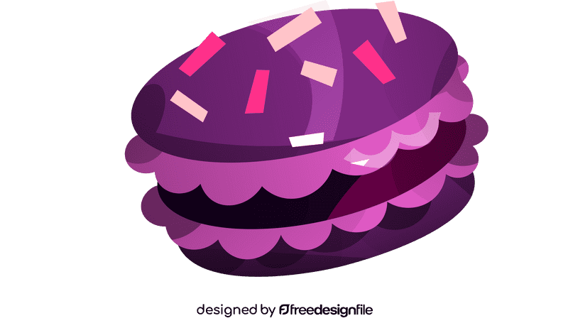 Macarons powder clipart