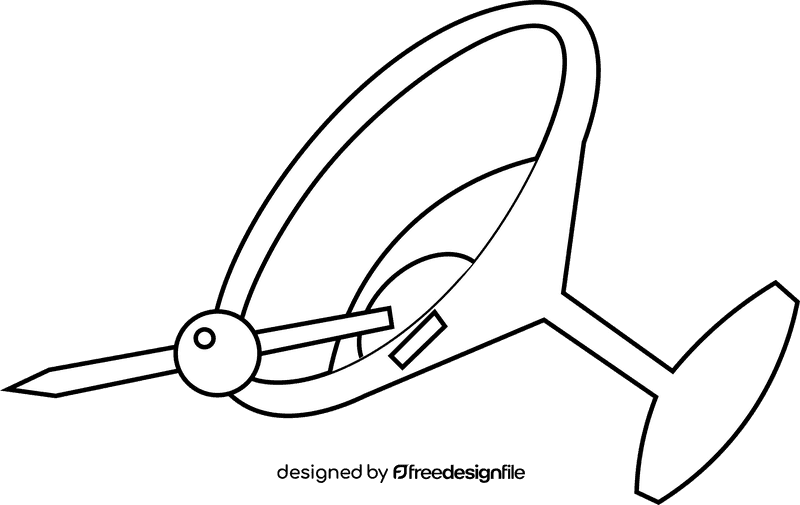 Martini glass top black and white clipart