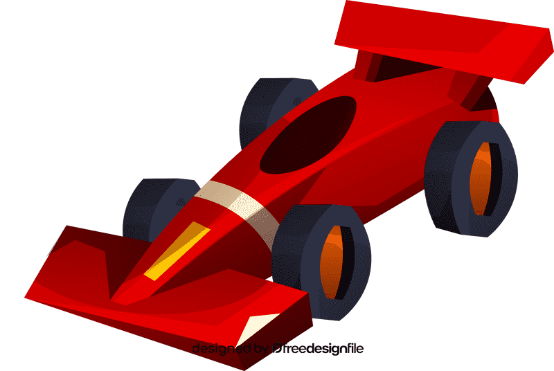 Race car 3d clipart