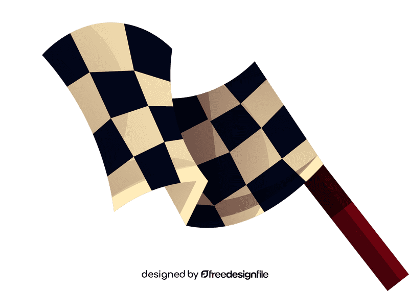 Race car flag clipart