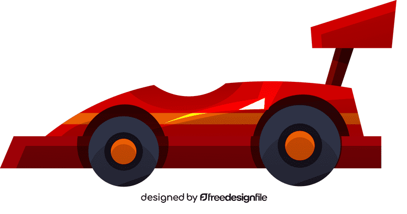 Race car open top clipart
