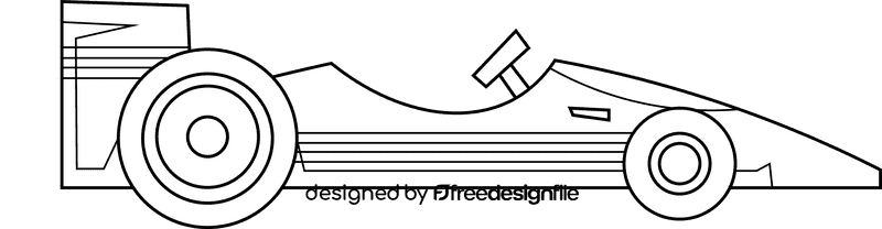 Race car stripes black and white clipart