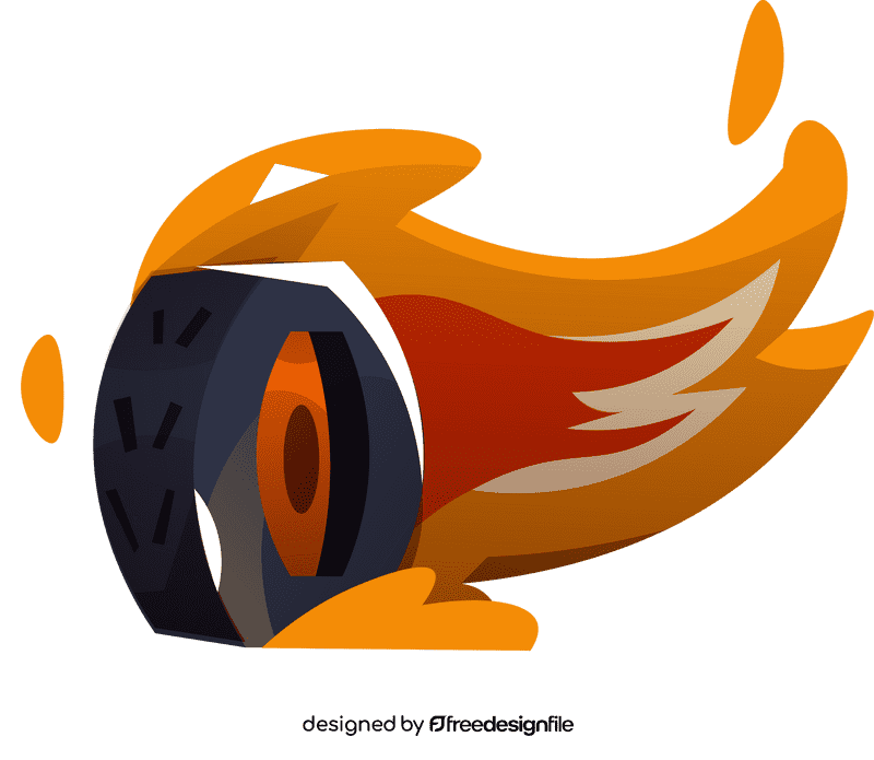 Race car wheel clipart