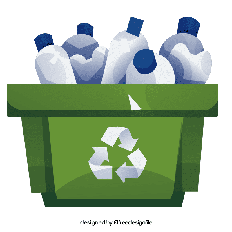 Recycle trash can clipart
