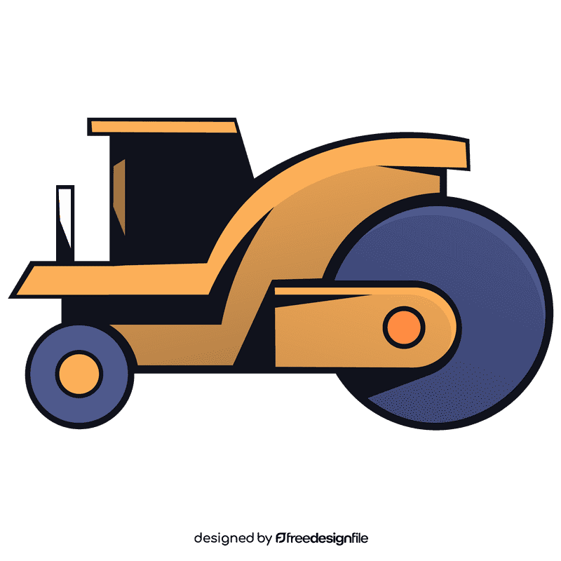 Road roller clipart