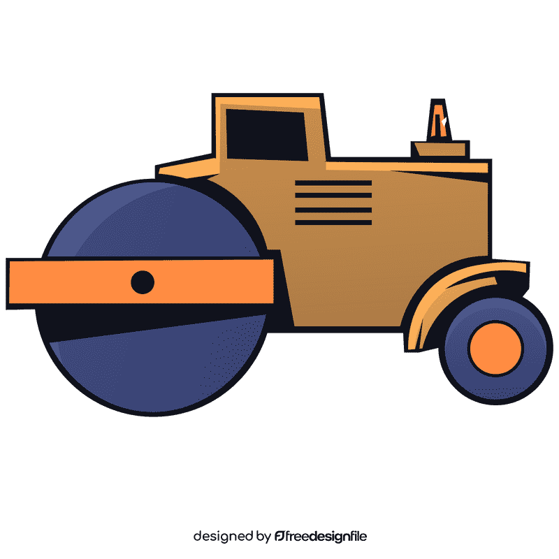 Road roller clipart