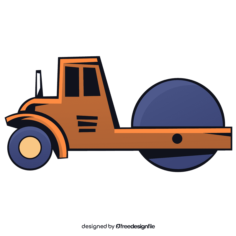 Road roller clipart