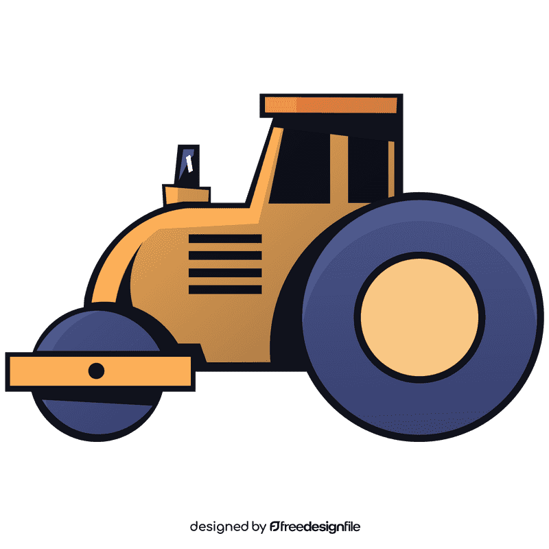 Road roller clipart