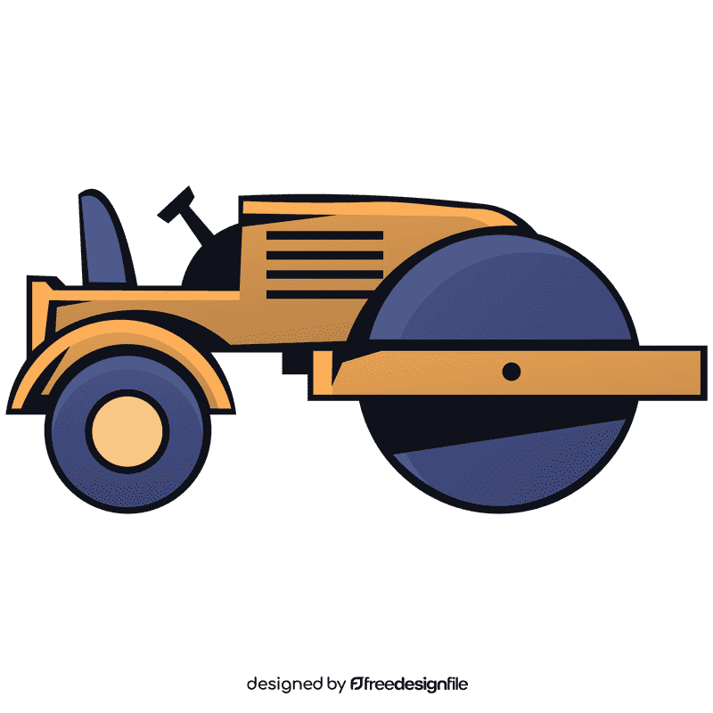 Road roller clipart