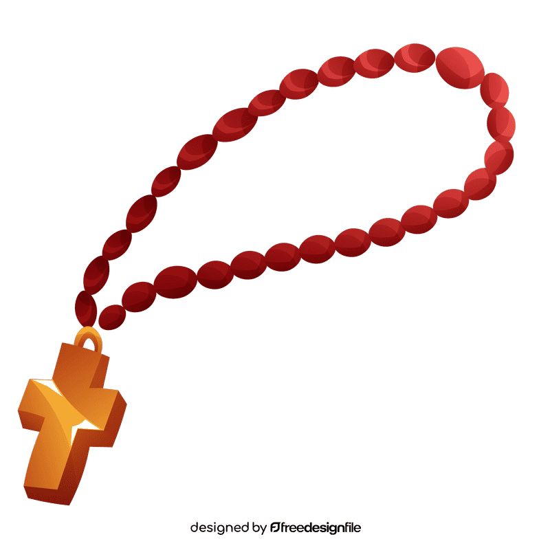 Rosary beads clipart
