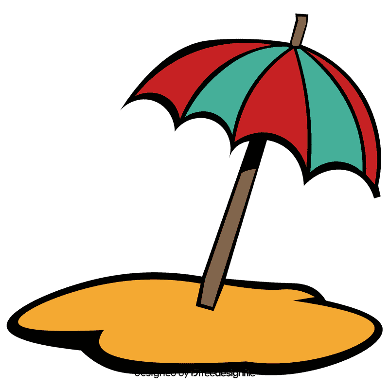 Sand ambrella clipart