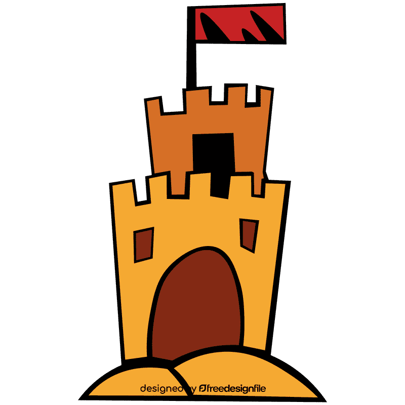 Sand castle clipart