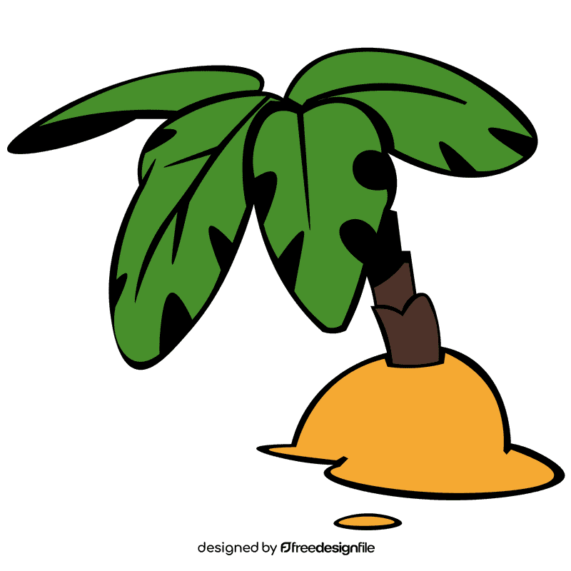 Sand palm clipart