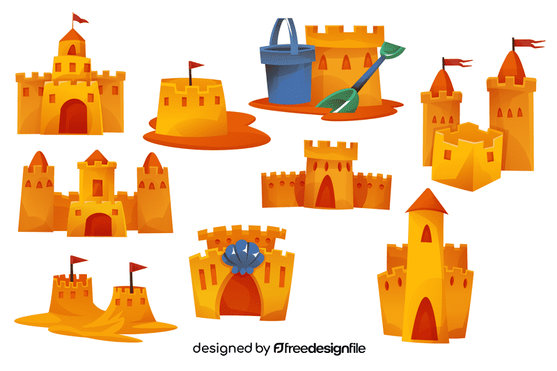 Sandcastle vector