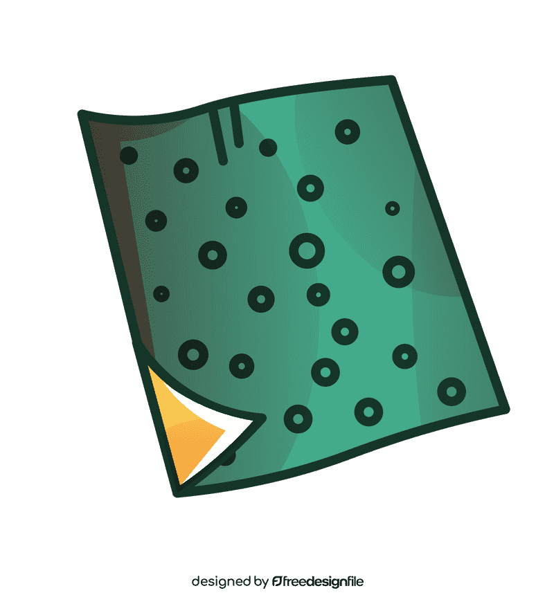 Sandpaper downfold clipart