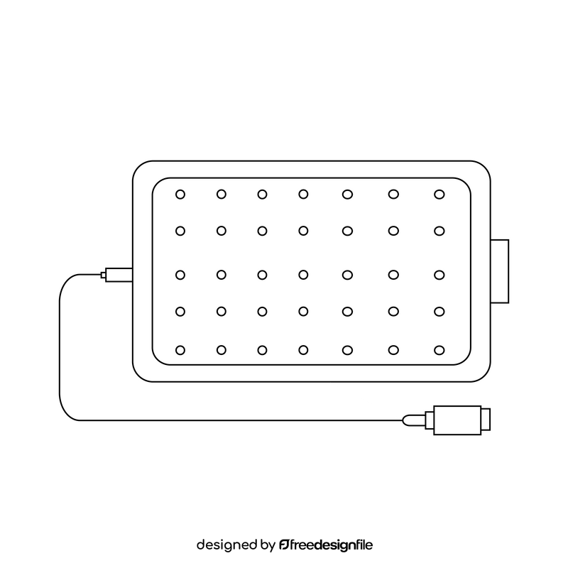 Pen tablet drawing black and white clipart