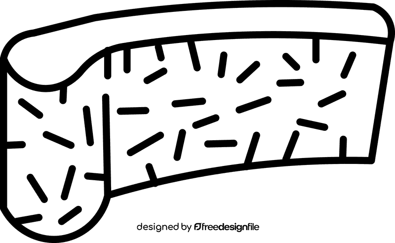 Sandpaper horisontal black and white clipart