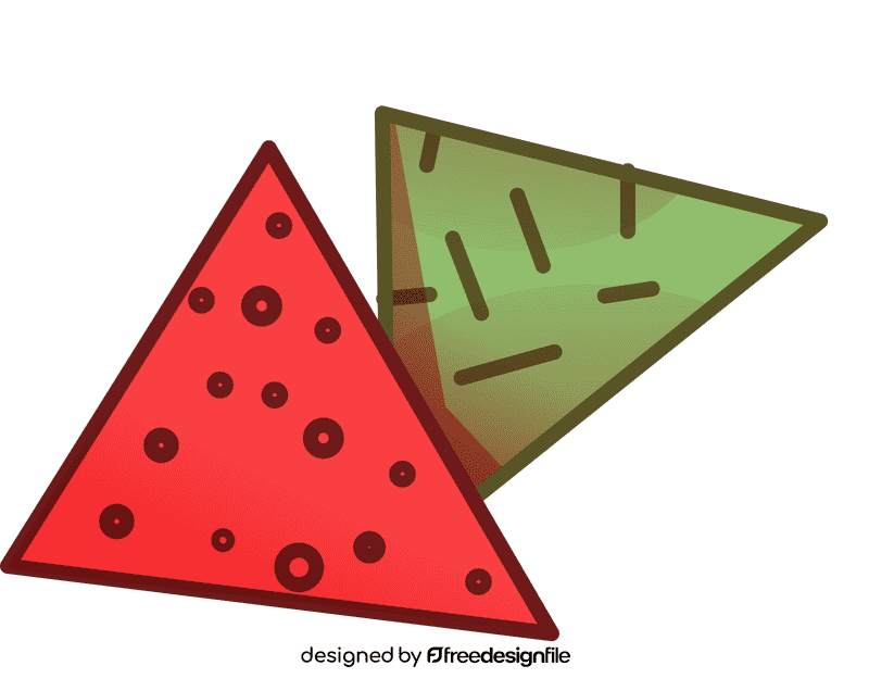 Sandpaper triangles clipart