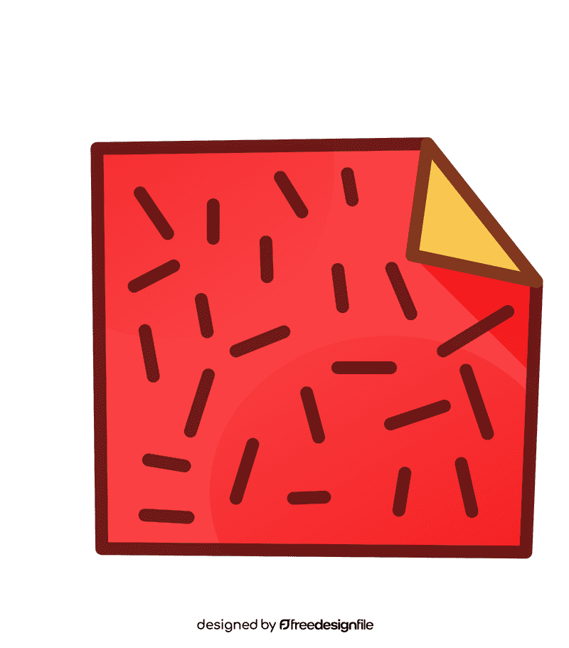 Sandpaper upfold clipart