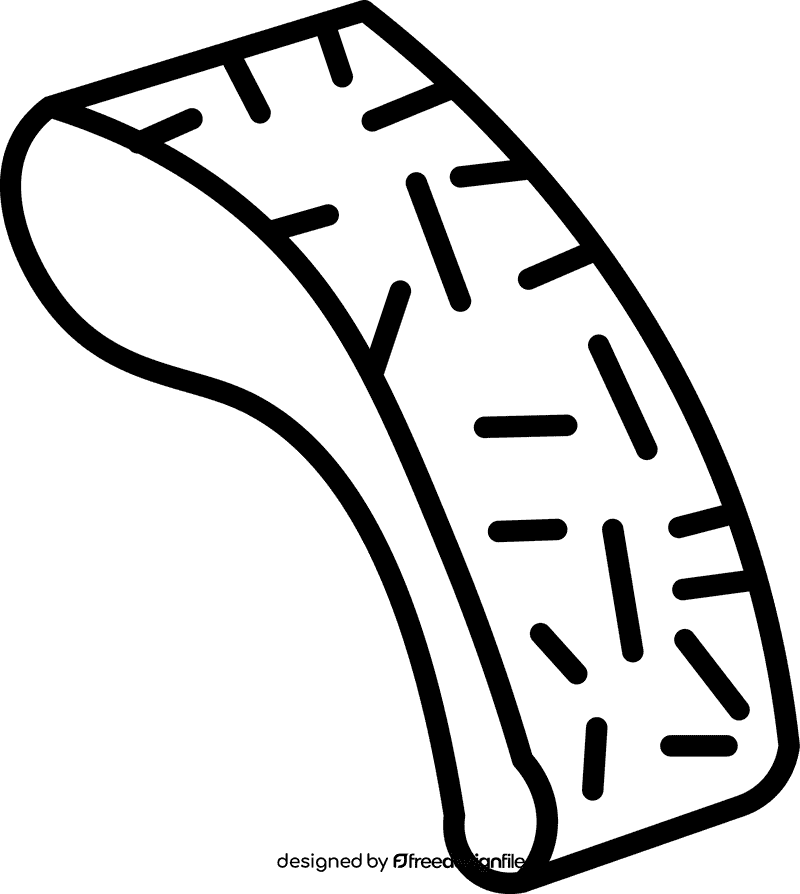 Sandpaper vertical black and white clipart