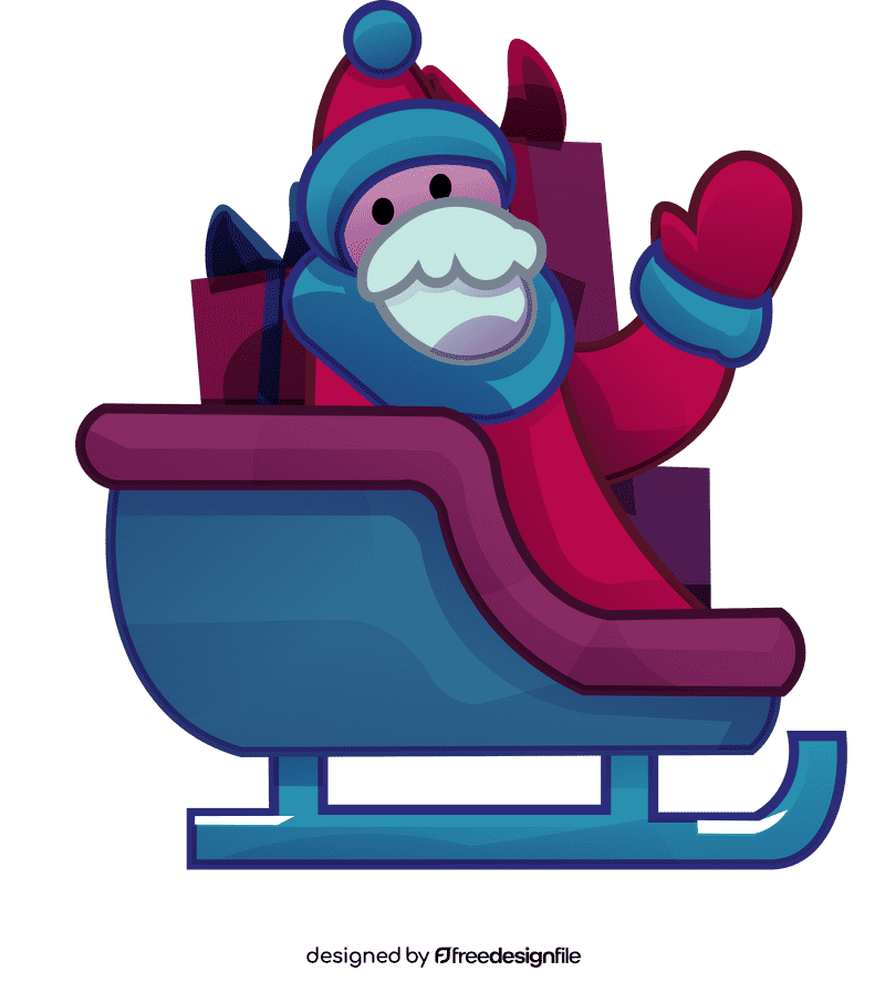 Santa sleigh santa clipart