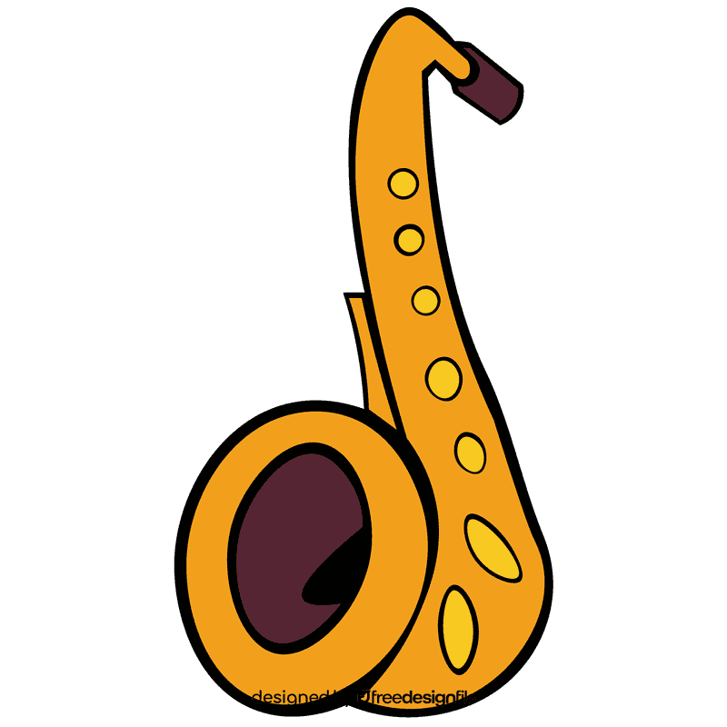 Saxophone buttons clipart