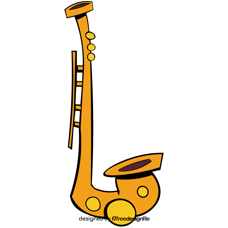 Saxophone long clipart