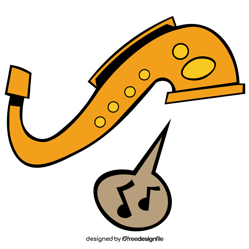 Saxophone s shaped clipart