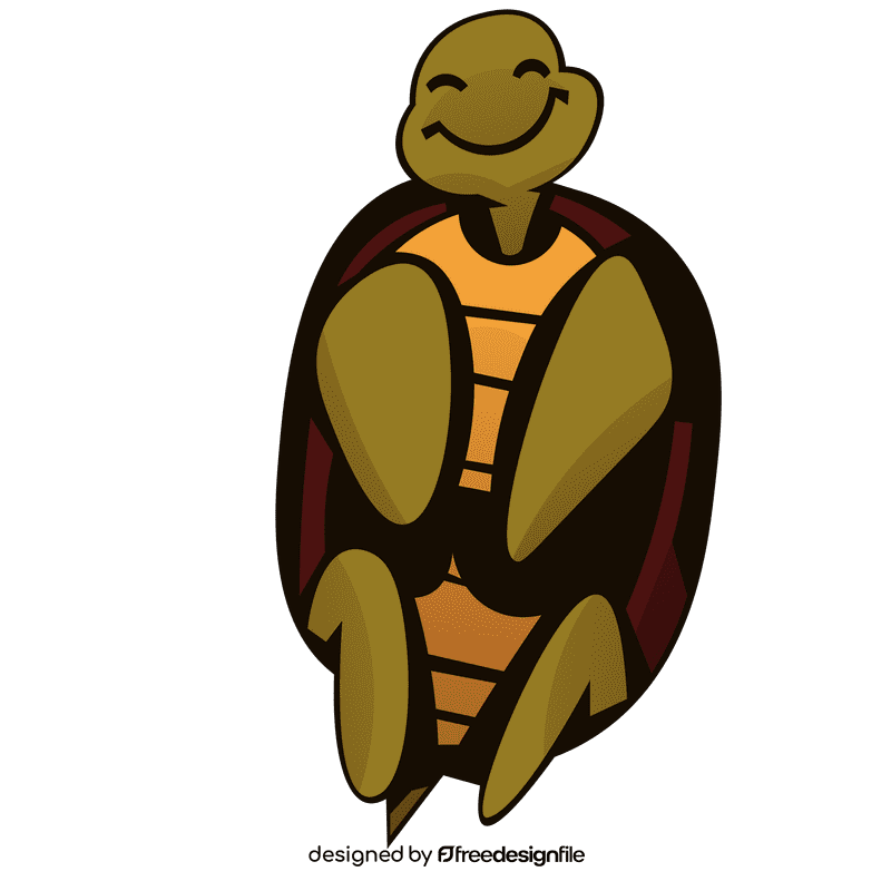 Sea turtle tummy clipart