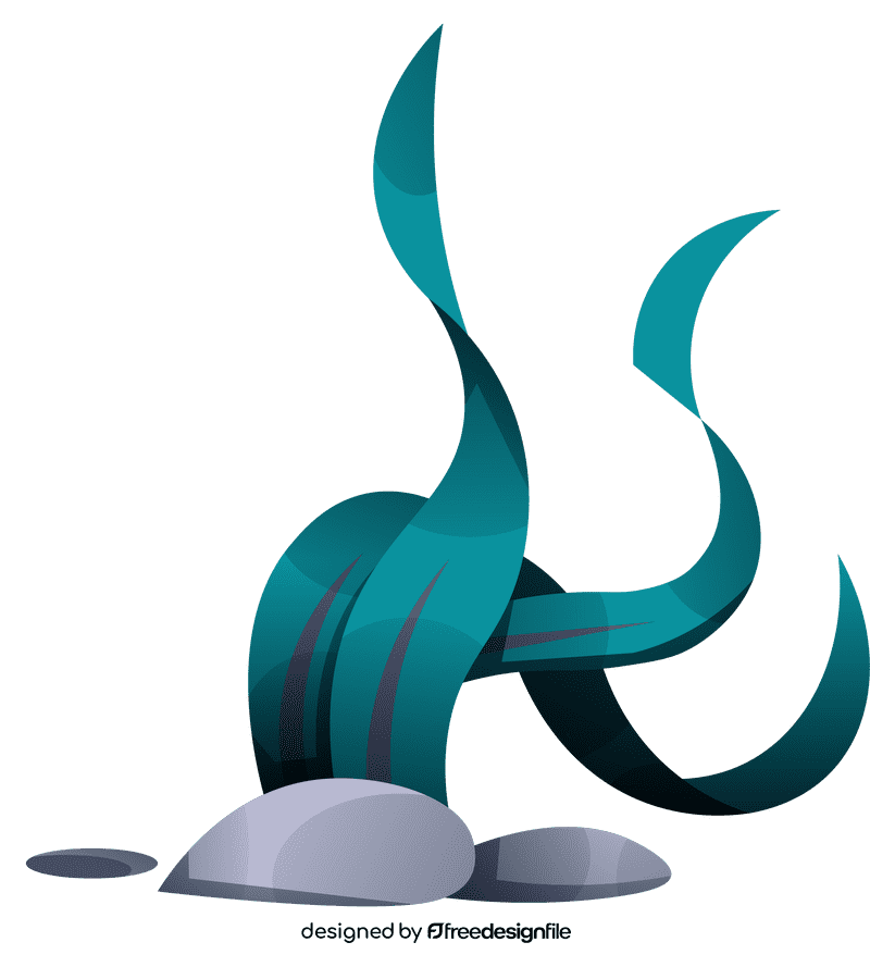 Sea weed longstone clipart