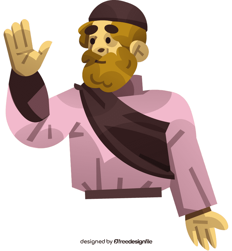 Shepherd greeting clipart