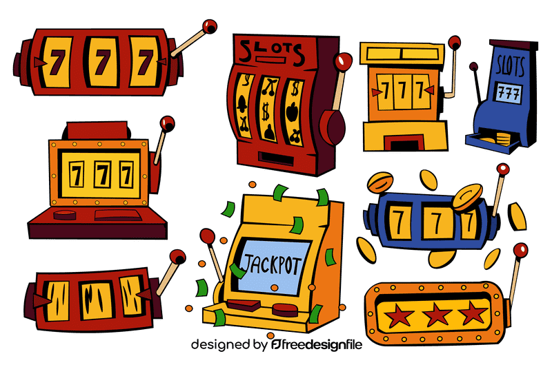 Slot machine vector