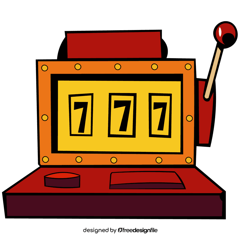 Slot machine old clipart