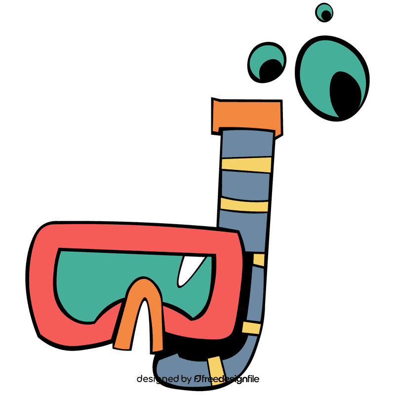Snorkel bubbles clipart