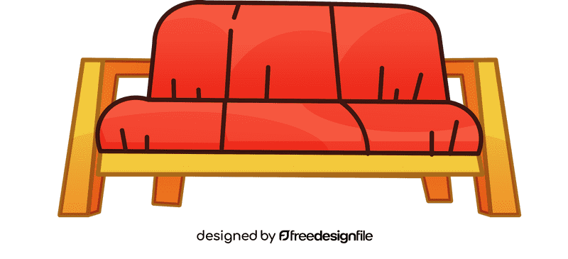 Sofa wood clipart