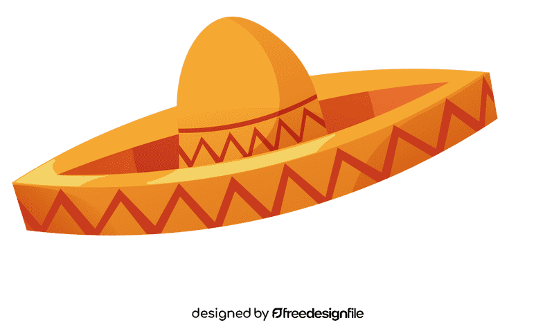 Sombrero zig zag clipart
