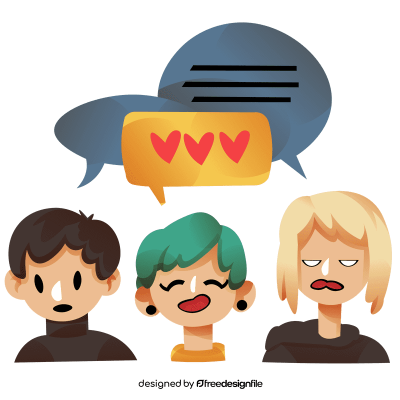 Speaking opinion clipart