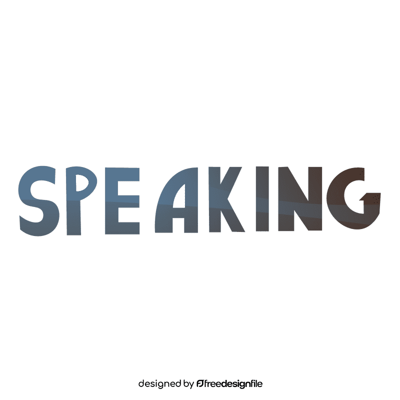 Speaking sign clipart