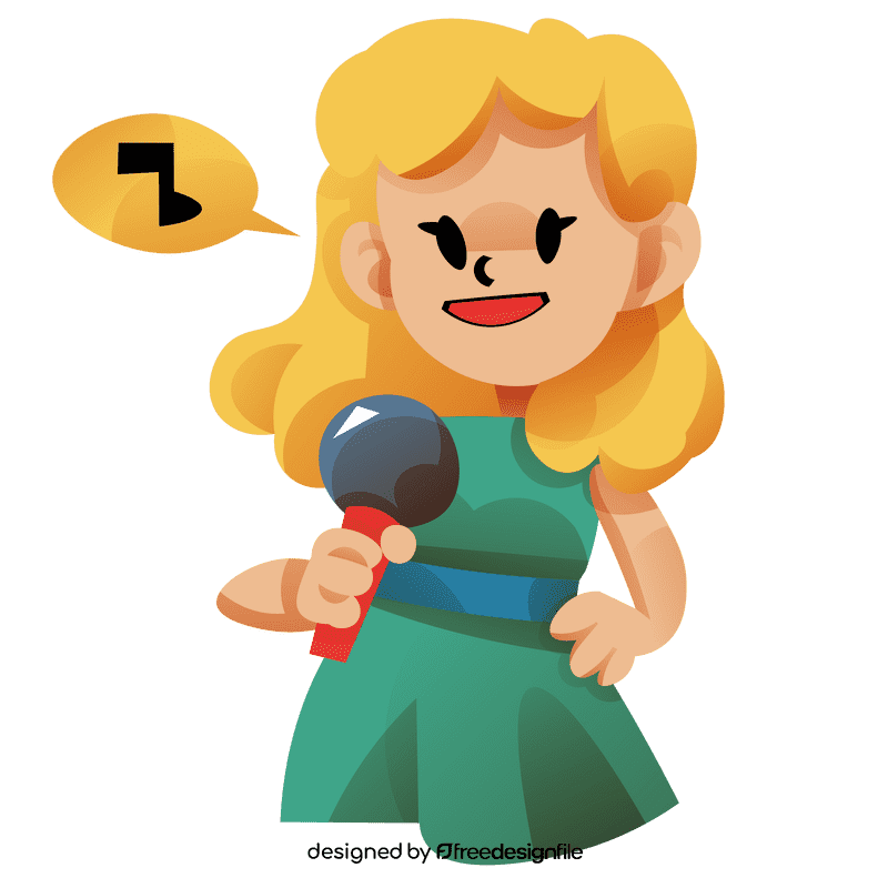 Speaking singer clipart