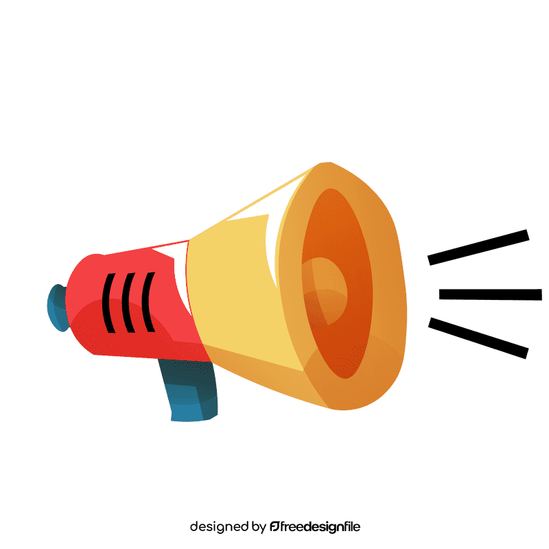 Speaking speaker clipart