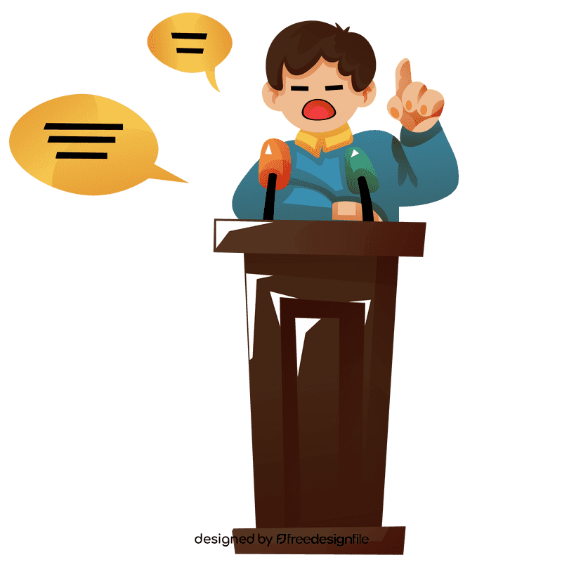Speaking tribune clipart