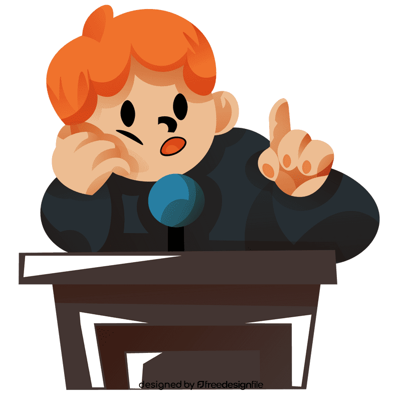 Speech comedian clipart