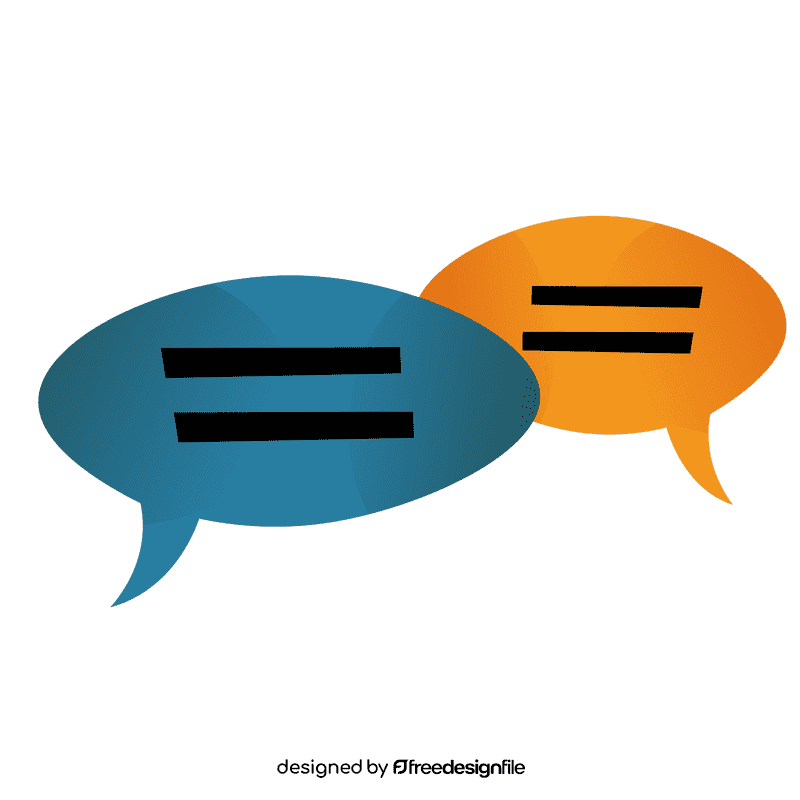 Speech dialog clipart