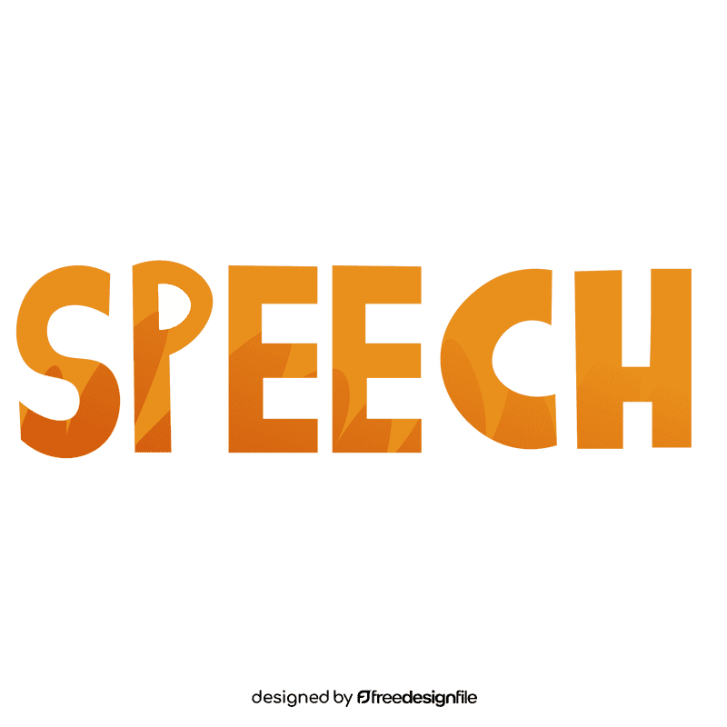 Speech sign clipart