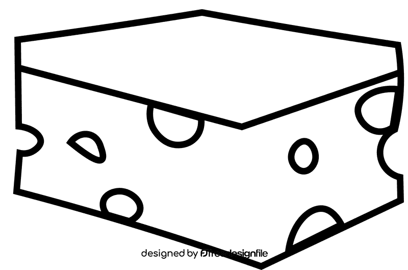 Sponge squareholed black and white clipart