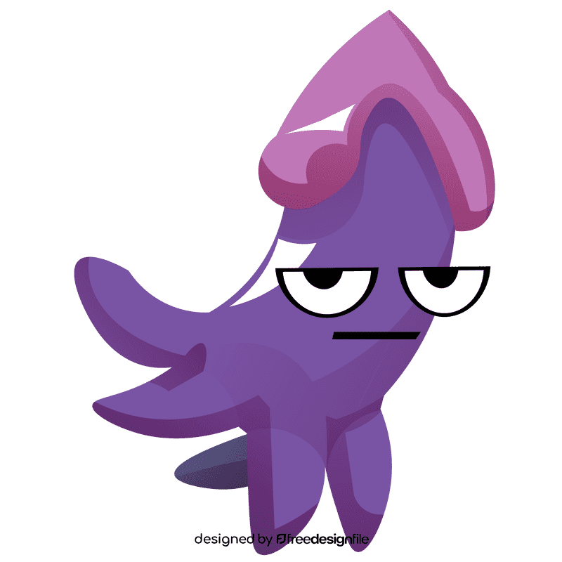 Squid tired clipart