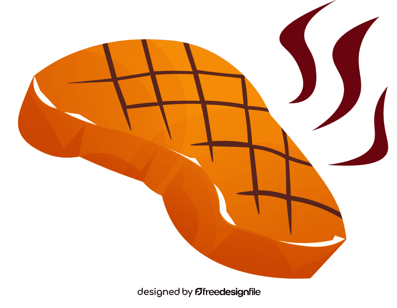 Steak medium rare clipart
