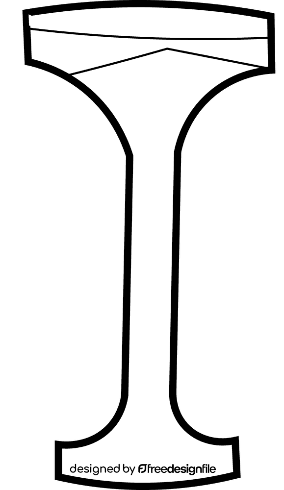 Stool vintage black and white clipart