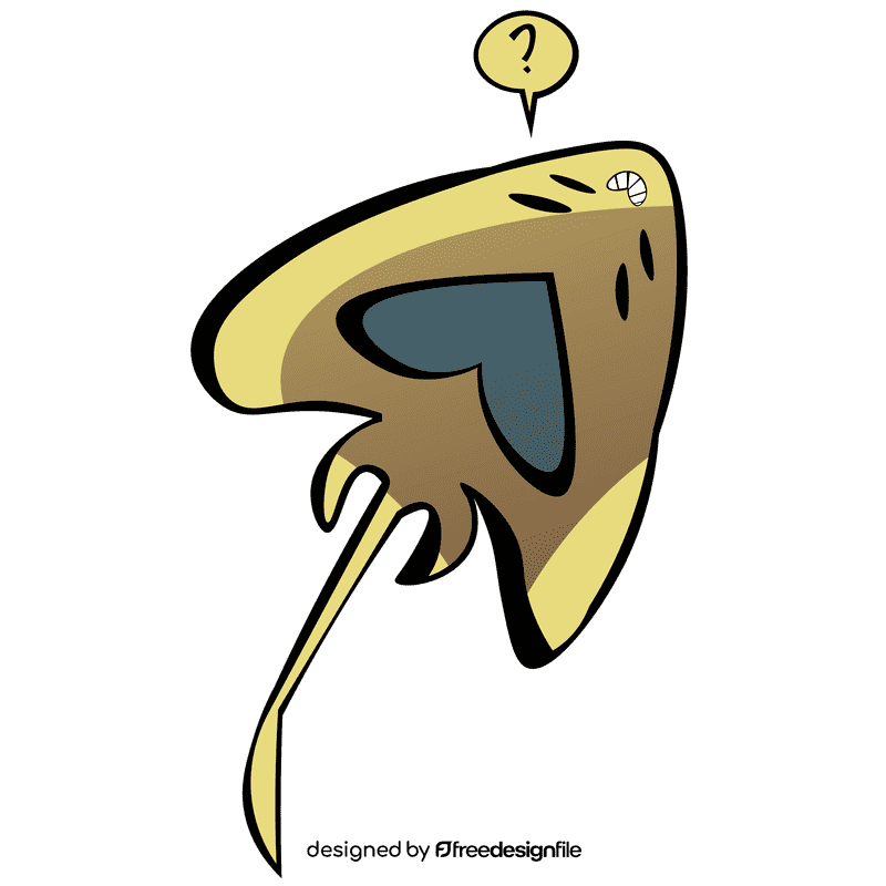 Stringray bottom clipart